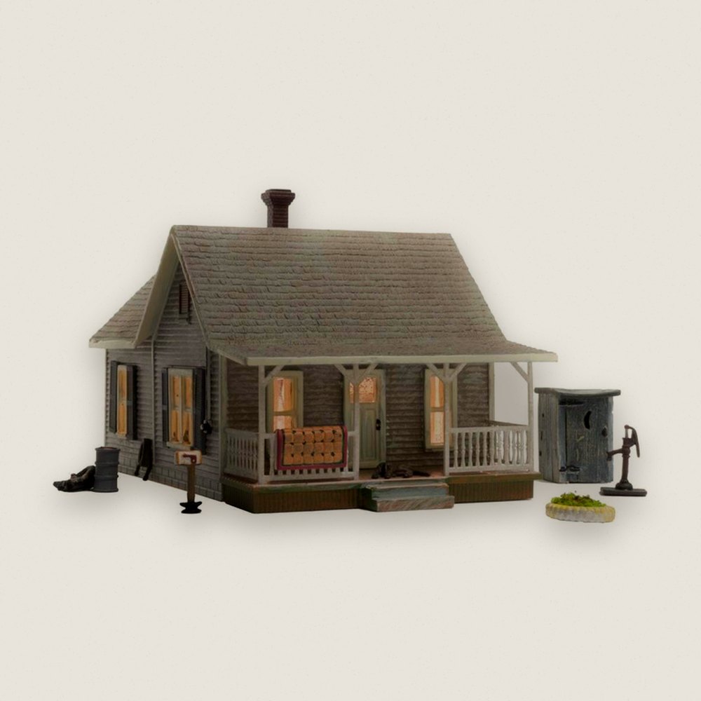 Built-Up Building, Old Homestead, N Scale - Woodland Scenics