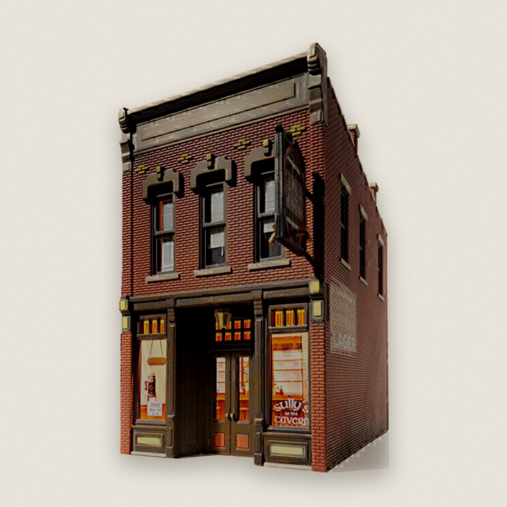Built-Up Building, Sully's Tavern, N Scale - Woodland Scenics