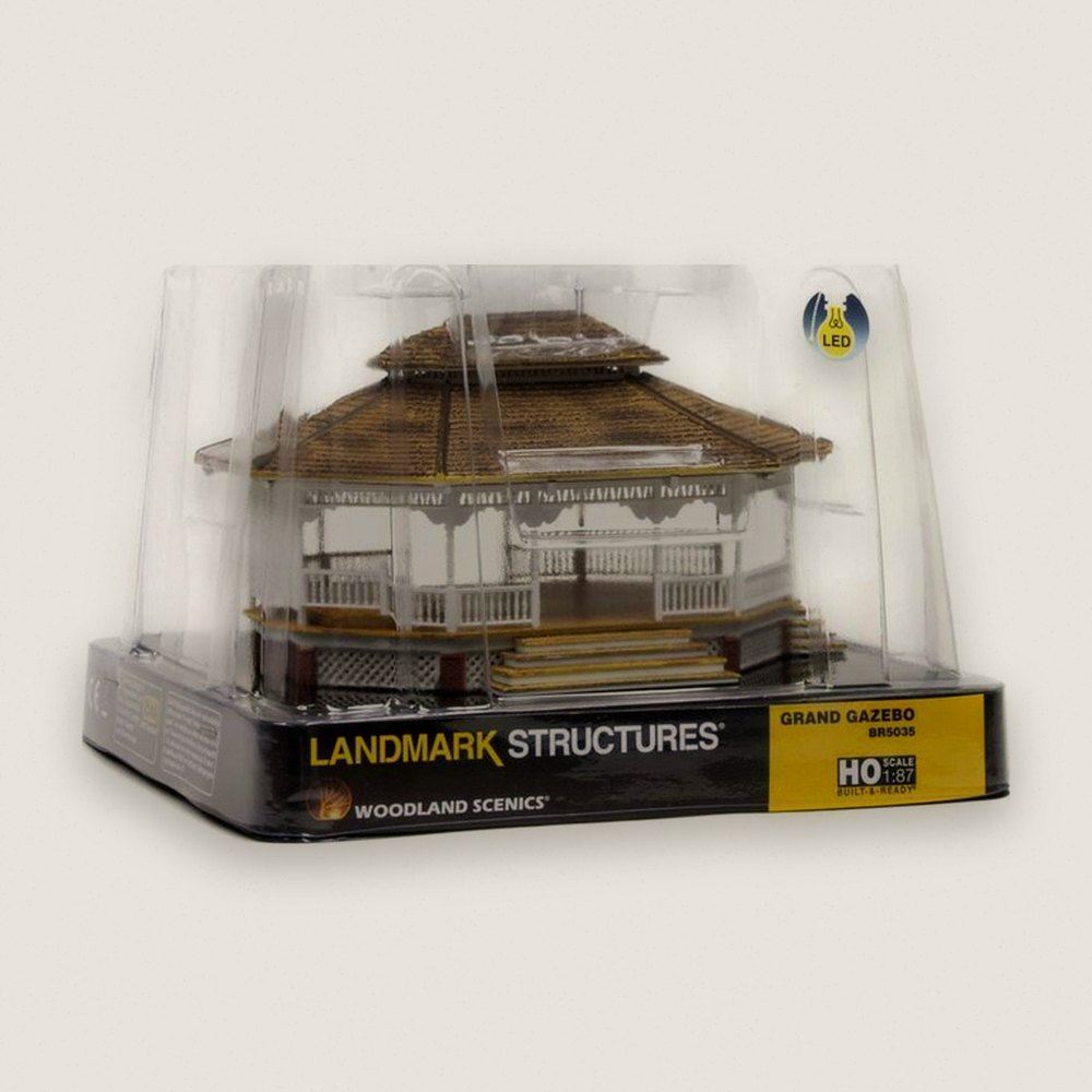 Built-Up Model Building, HO Scale, Grand Gazebo - Woodland Scenics