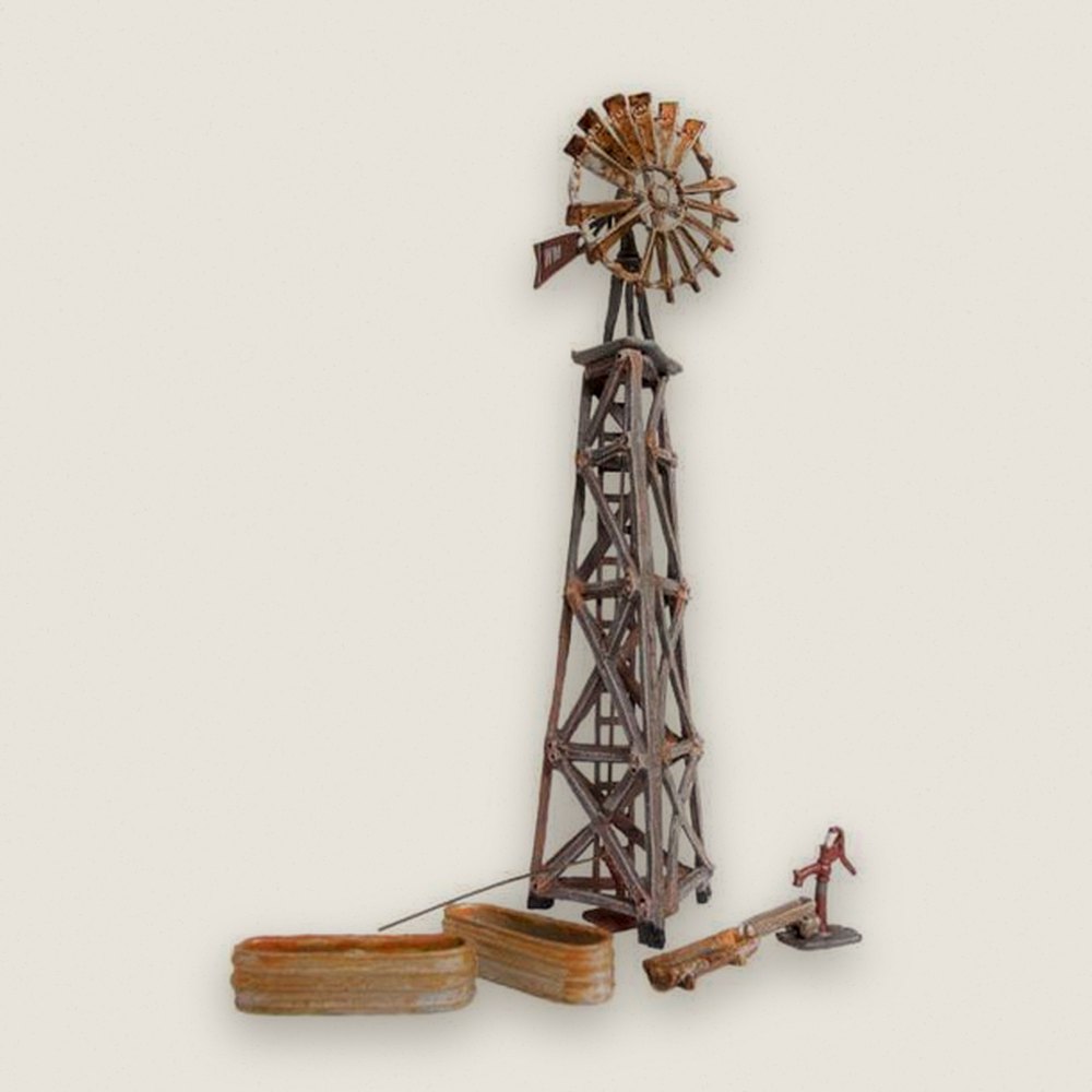 Built-Up Model Building, HO Scale, Old Windmill - Woodland Scenics