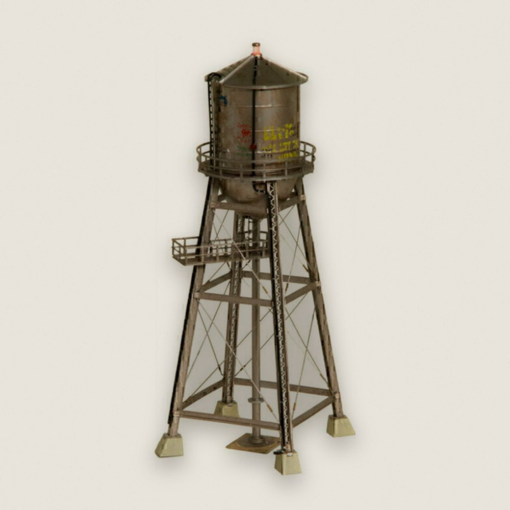 Built-Up Model Building, HO Scale, Rustic Water Tower - Woodland Scenics