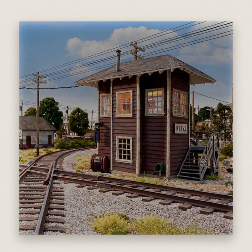 Model Building, HO Scale, Interlocking Tower - Woodland Scenics