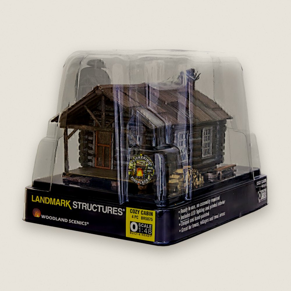 Model Building, O Scale, Cozy Cabin - Woodland Scenics