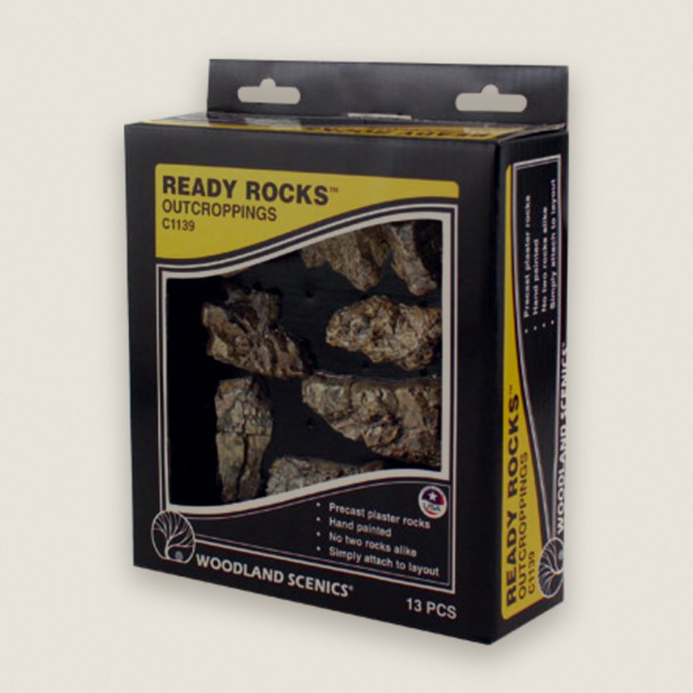 Outcropping Rocks, Ready Rocks - Woodland Scenics