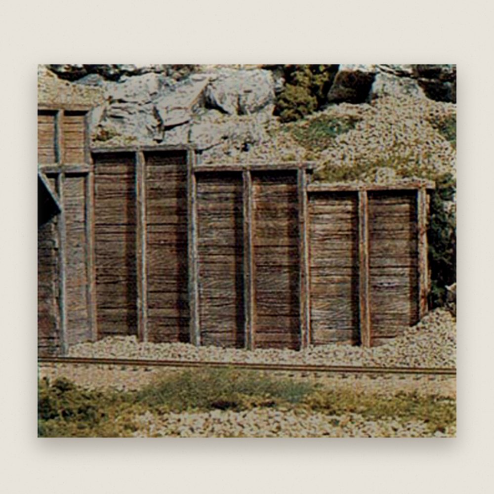 Retaining Wall, N Scale, Timber 6 - Woodland Scenics