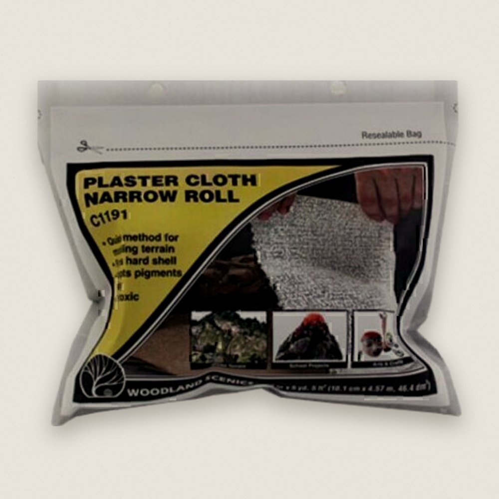 Plaster Cloth Narrow Roll 4x (WOOC1191) - Woodland Scenics