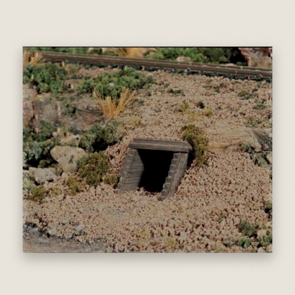 HO Culvert, Timber 2 - Woodland Scenics