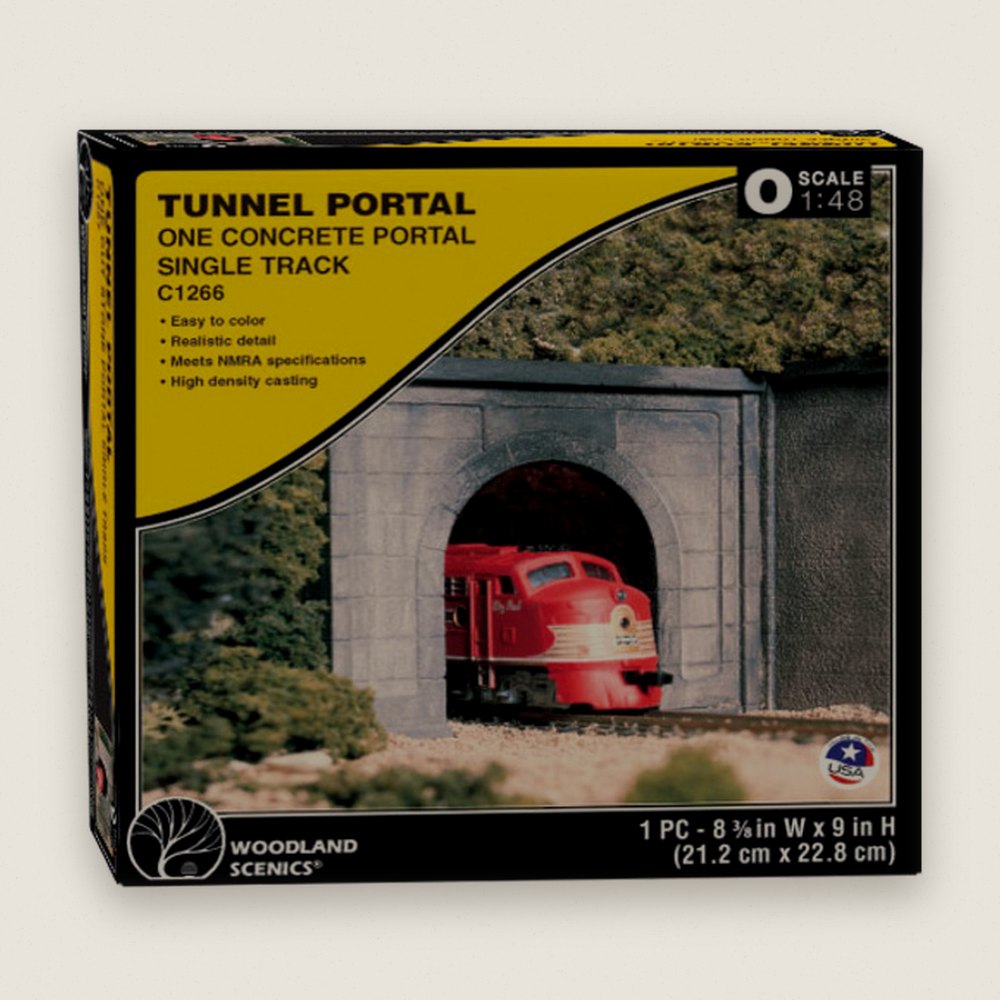 O Tunnel Portal, Concrete - Woodland Scenics