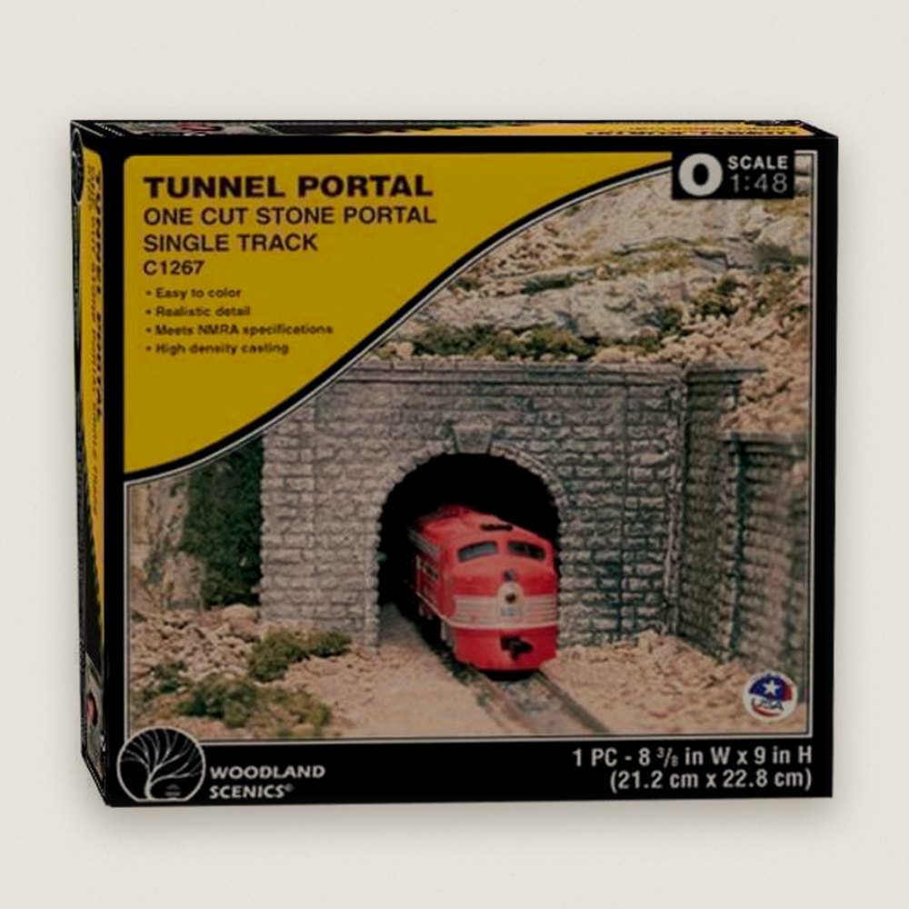 O Tunnel Portal, Cut Stone - Woodland Scenics