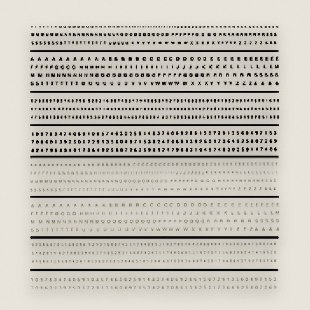 Mini Lettering Dry Transfer, Black/White - Woodland Scenics