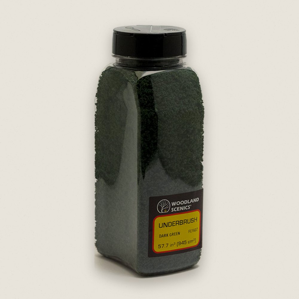 Underbrush Shaker, Dark Green, 50 Cubic Inches - Woodland Scenics