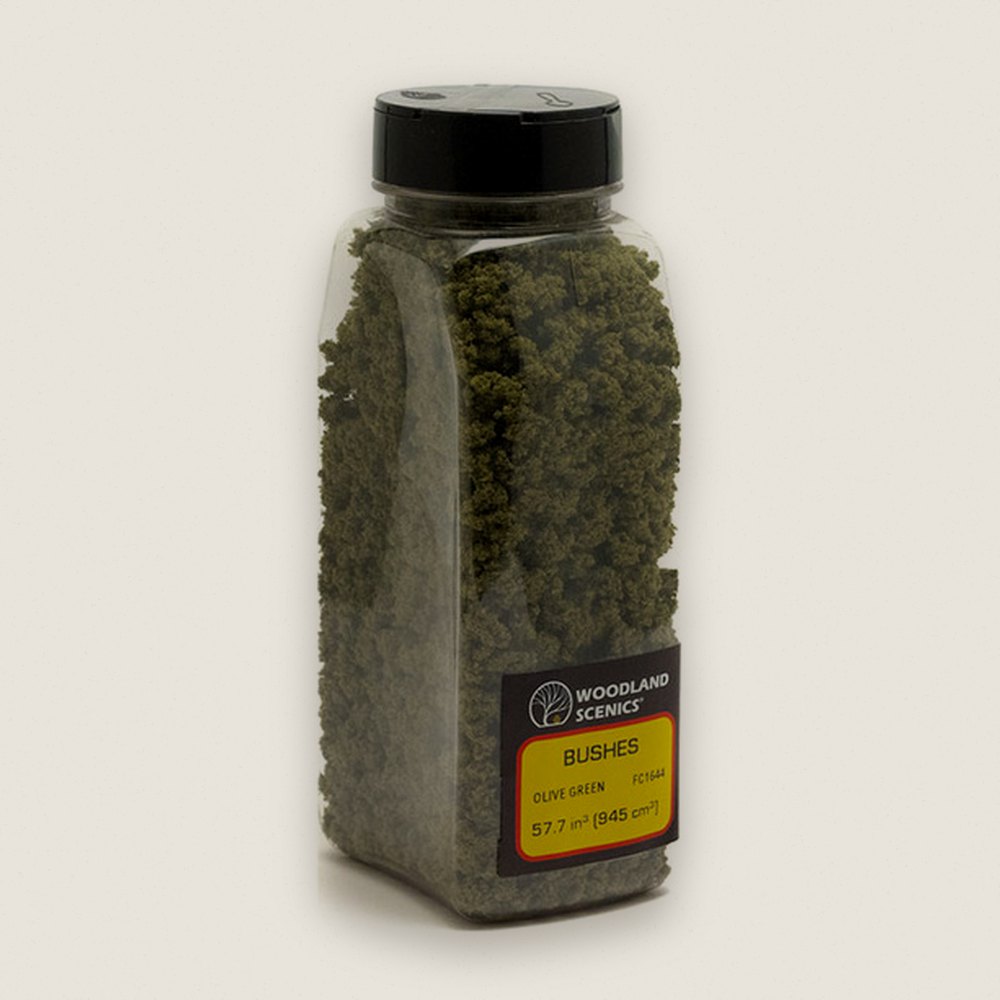 Bushes Shaker, Olive, 50 Cubic Inches - Woodland Scenics