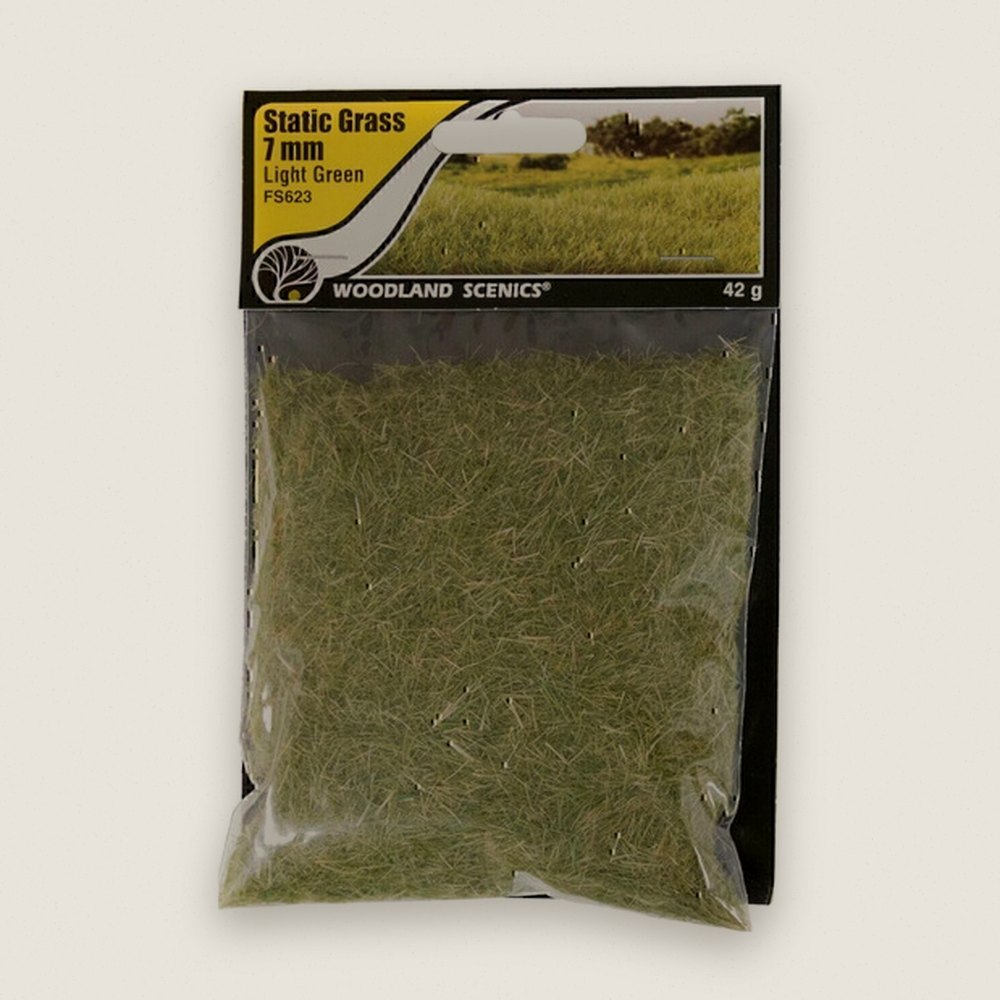 Static Grass, Light Green, 7mm - Woodland Scenics