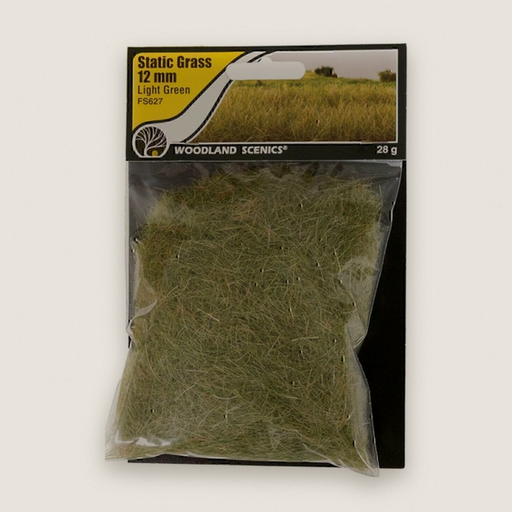 Static Grass, Light Green, 12mm - Woodland Scenics