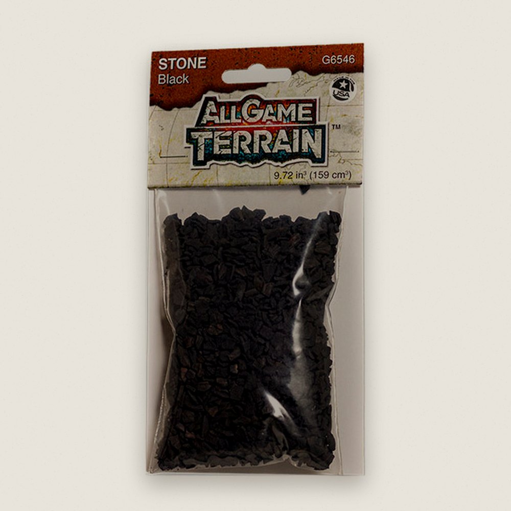 Stone, Black, All Game Terrain - Woodland Scenics
