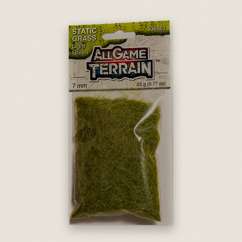 Static Grass, 7 mm, Light Green, All Game Terrain - Woodland Scenics
