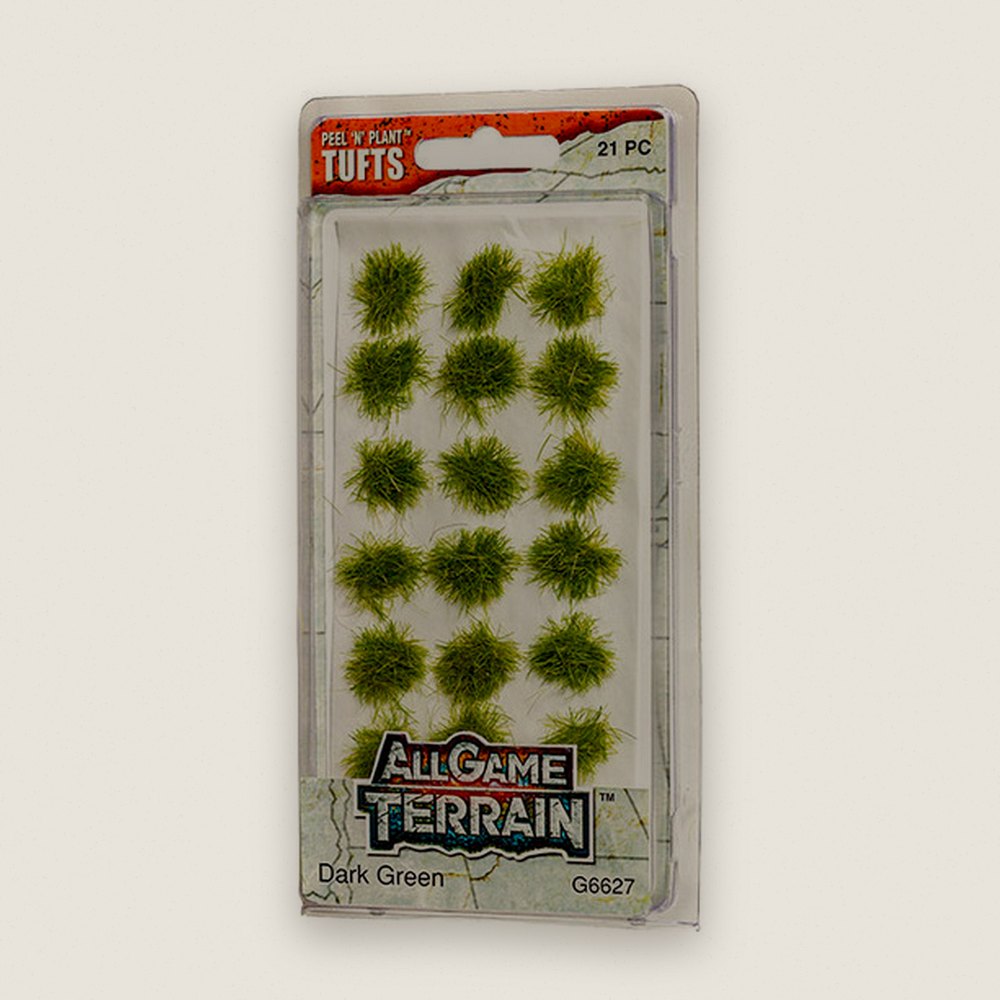 Tufts, Dark Green, All Game Terrain - Woodland Scenics