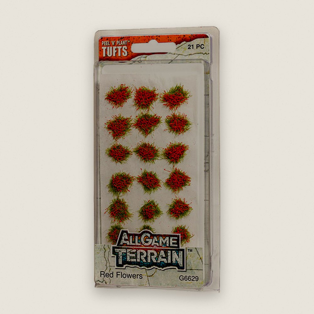 Tufts, Red Flower, All Game Terrain - Woodland Scenics