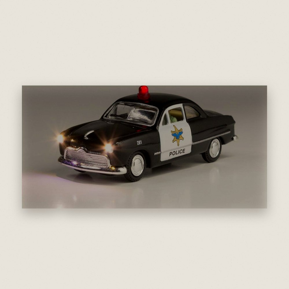 Police Car, HO Just Plug - Woodland Scenics