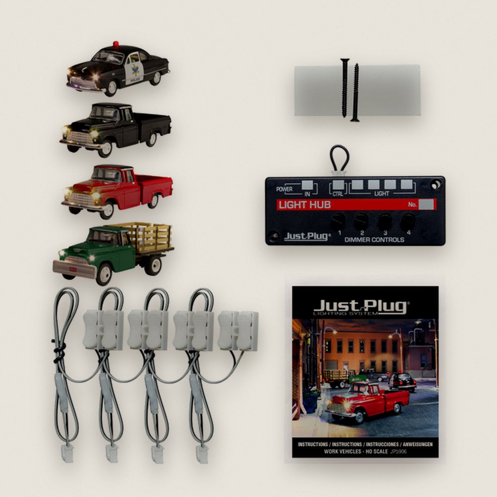 Work Vehicles Value Pack, HO Scale - Woodland Scenics