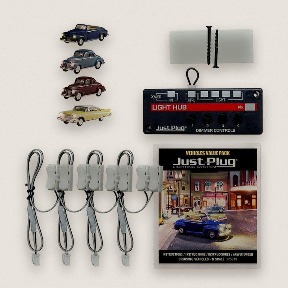 Cruising Vehicles Value Pack, N Scale - Woodland Scenics
