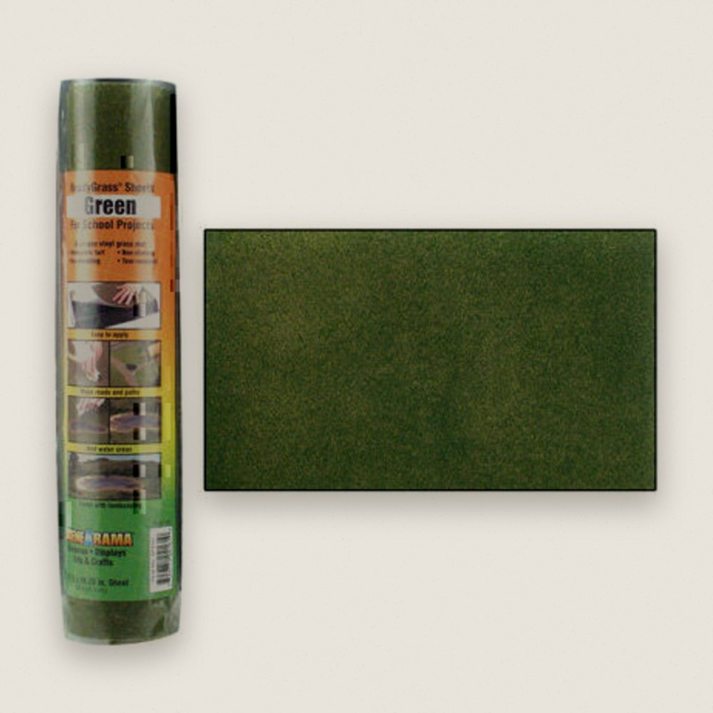 Green Grass Ready Sheet, 10.75x16.25, Scene-A-Rama - Woodland Scenics