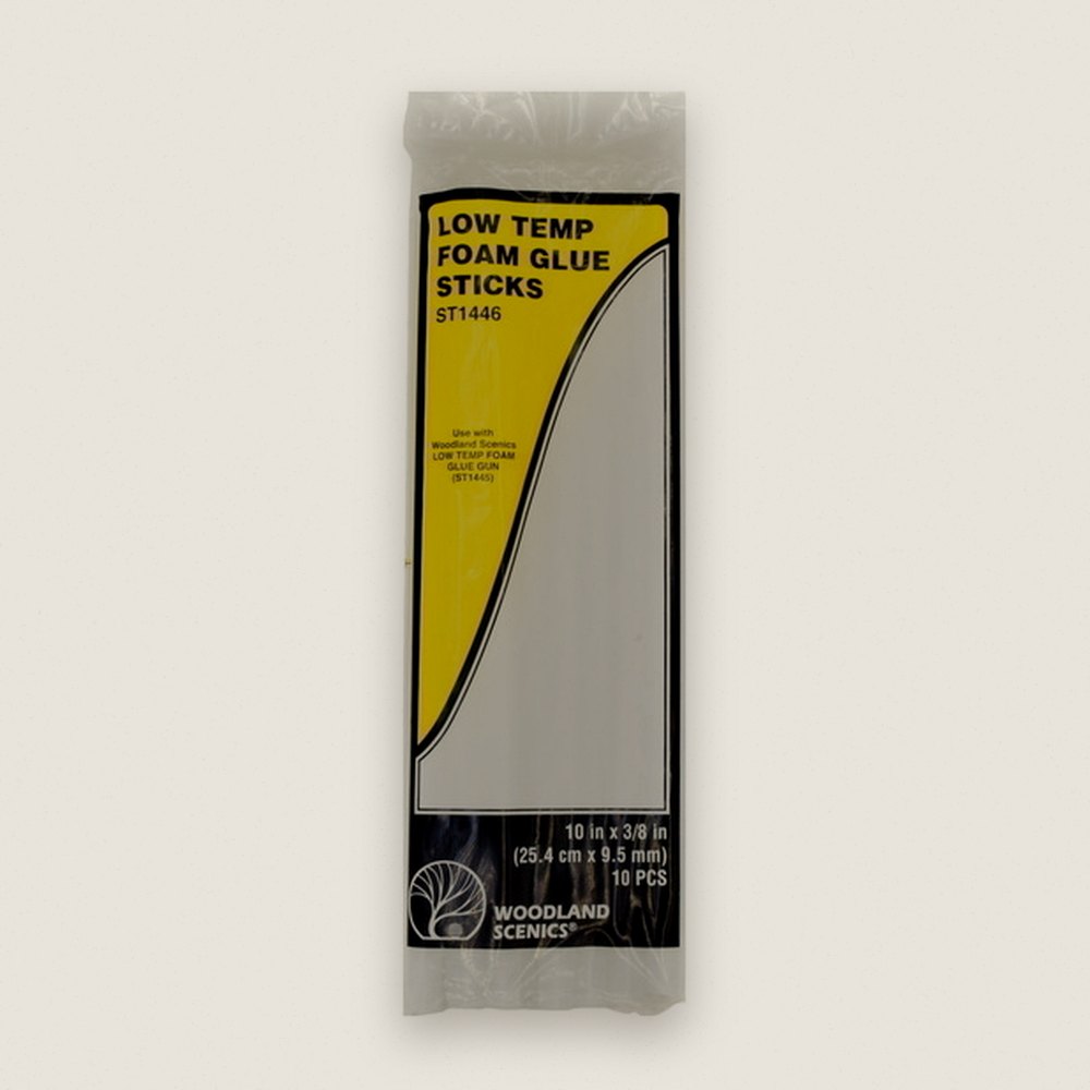 Low-Temp Foam Glue Sticks, Qty 10 - Woodland Scenics