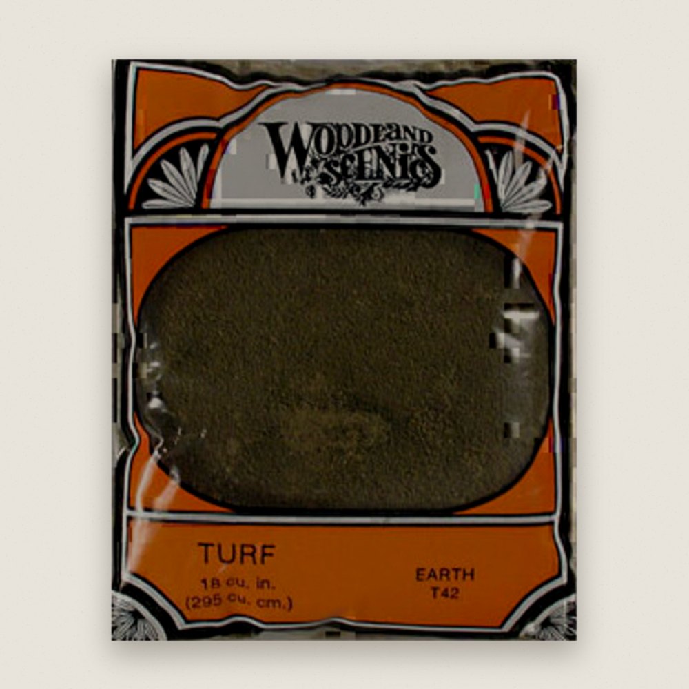 Fine Turf Bag, Earth, 18 Cubic Inches - Woodland Scenics