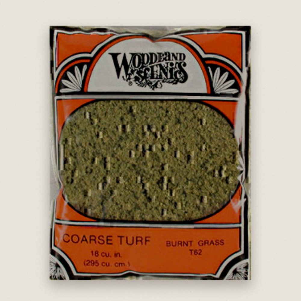 Coarse Turf Bag, Burnt Grass, 18 Cubic Inches - Woodland Scenics