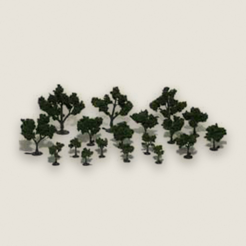 Deciduous Tree Kit, 3/4-3, Qty 21 - Woodland Scenics
