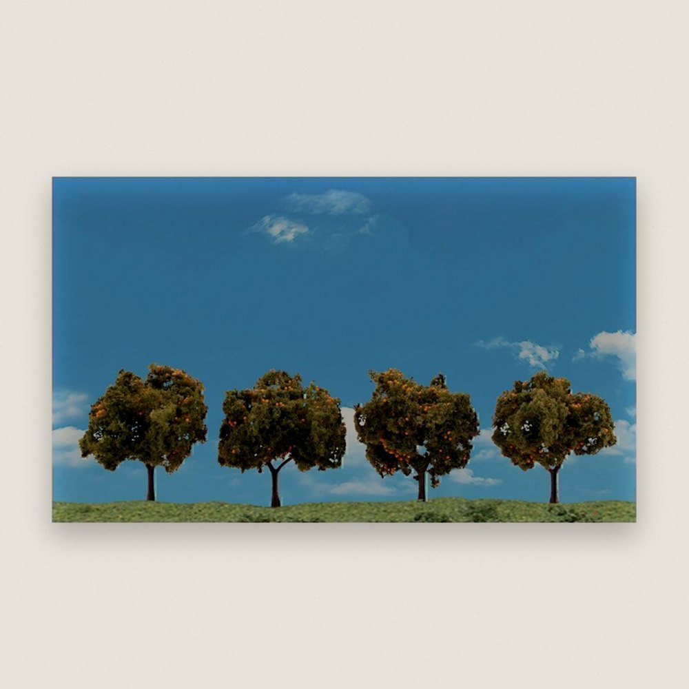 Tree, Classics, Orange, 2-3, Pack of 4 - Woodland Scenics
