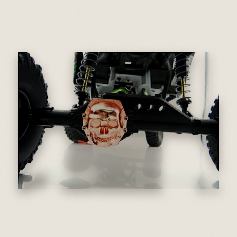 Metal Skull AR60 Diff Cover (Rose Gold) - Yeti Wraith AX10