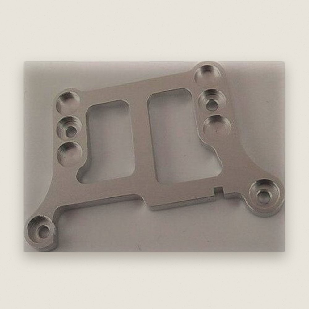 Front Upper Cap, Radio Shack XMODs, Silver Aluminum - Hot Racing