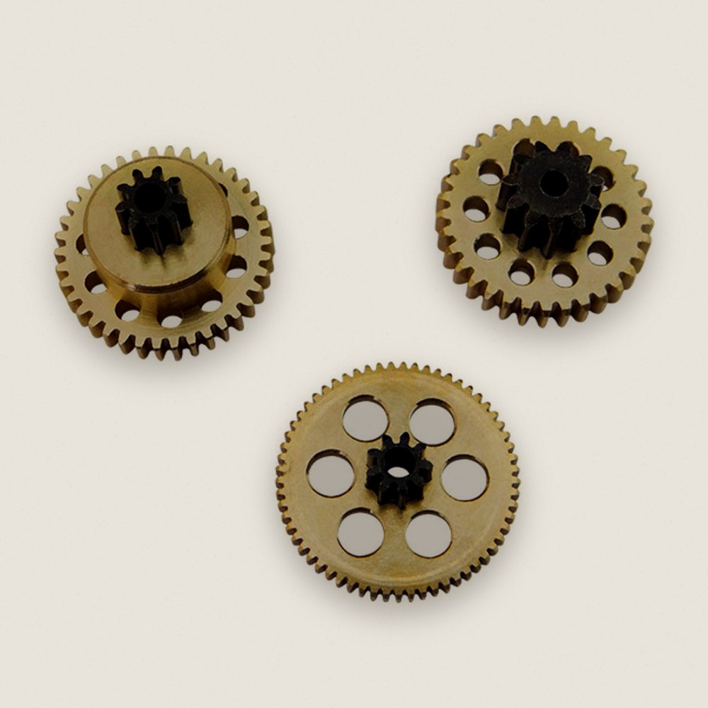 Servo Gear Set, Brass, for TRA 2085/X - Hot Racing