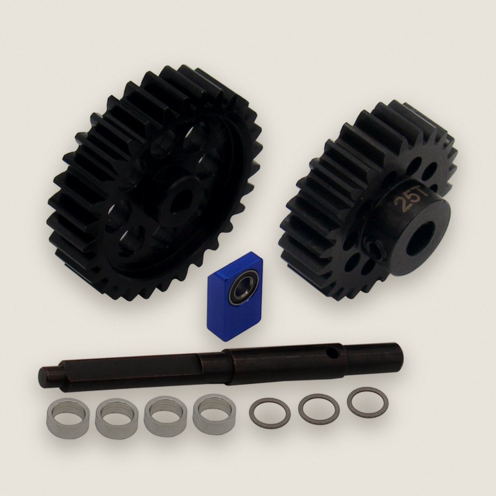 Direct Drive Conversion, 30 to 25T, M1.5, Triple Support, for X Maxx - Hot Racing
