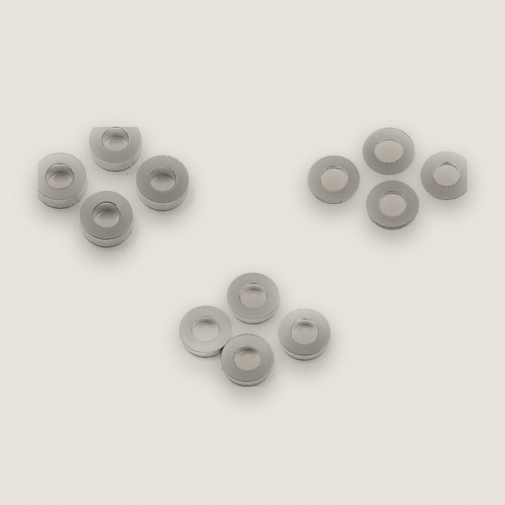 set of aluminum shim 0.5mm 1.5mm 2.5mm