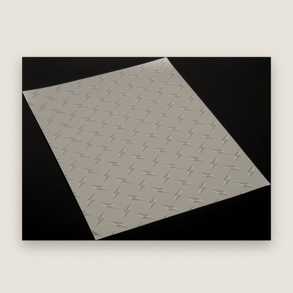 Chrome Diamond Plate Decal 8 X 11