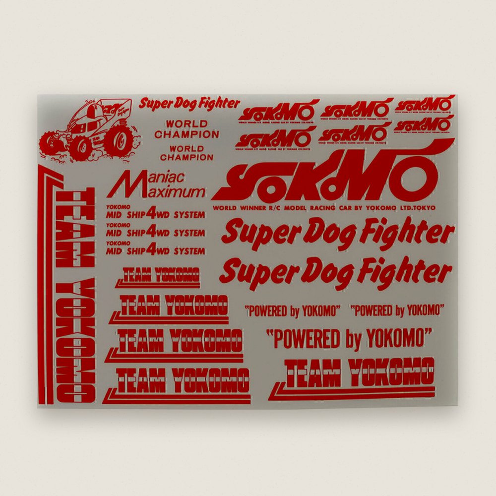 Super Dog Fighter Decal Set (Red)
